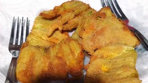 Fiori di zucca in pastella alla birra